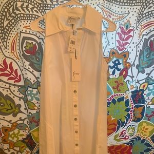 NWT white sleeveless dress by Finley in a Medium.